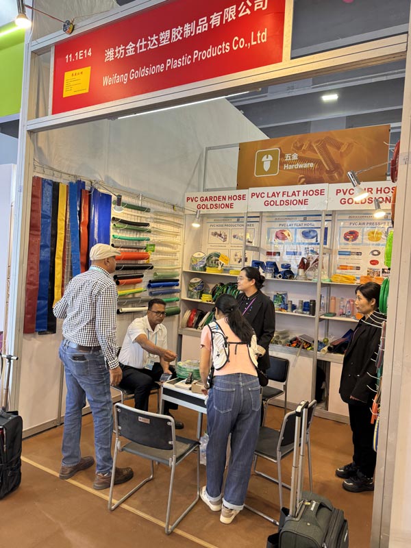 Visit Goldsione PVC Hose at Booth 11.1E14 – Last Day at the 136th Canton Fair!