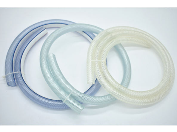 Goldsione High-Pressure Fiber Strengthened PVC Braided Hose In Industrial Use