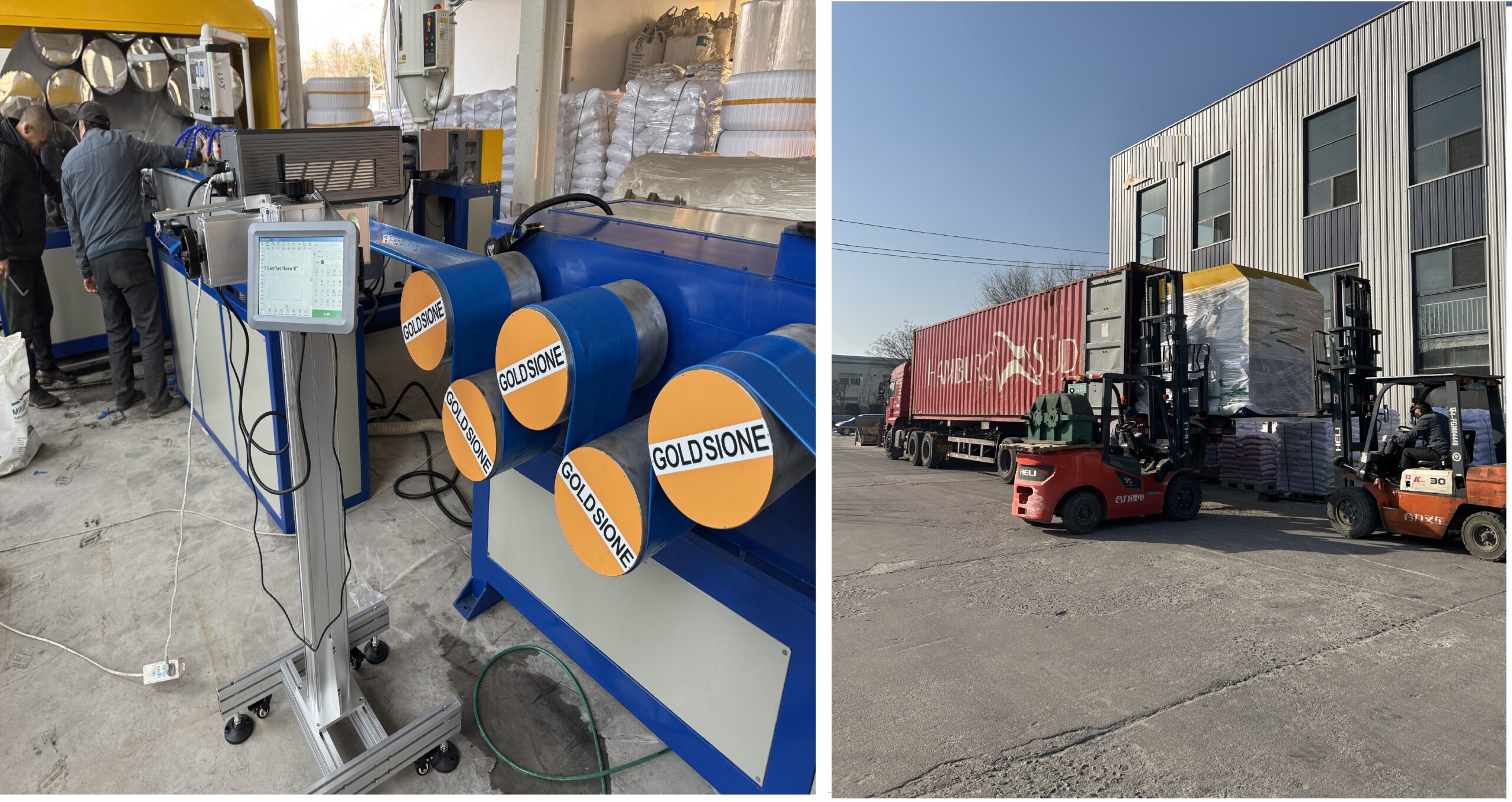 PVC Lay flat Hose machine Shipped to Africa, Empowering the Belt and Road Initiative